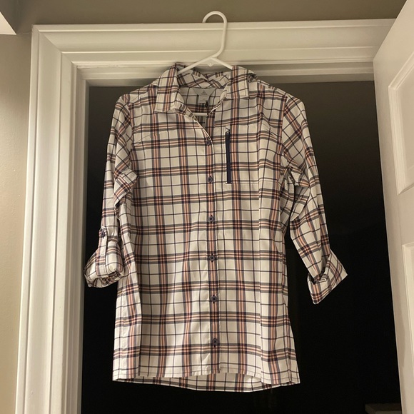 Ascend Roll-Sleeve Tech Plaid Shirt for Ladies - Picture 1 of 3